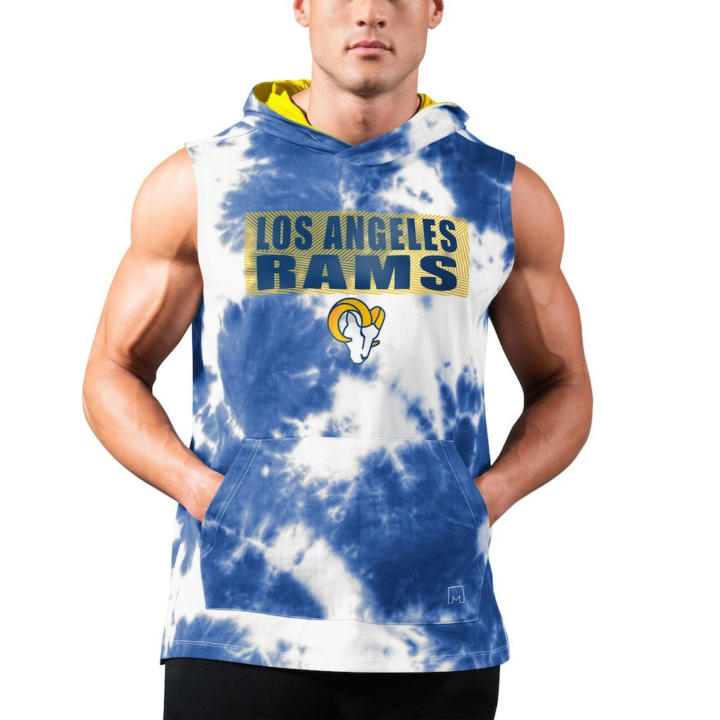 NFL Los Angeles Rams MSX by Michael Strahan Resistance Sleeveless Pullover Hoodie