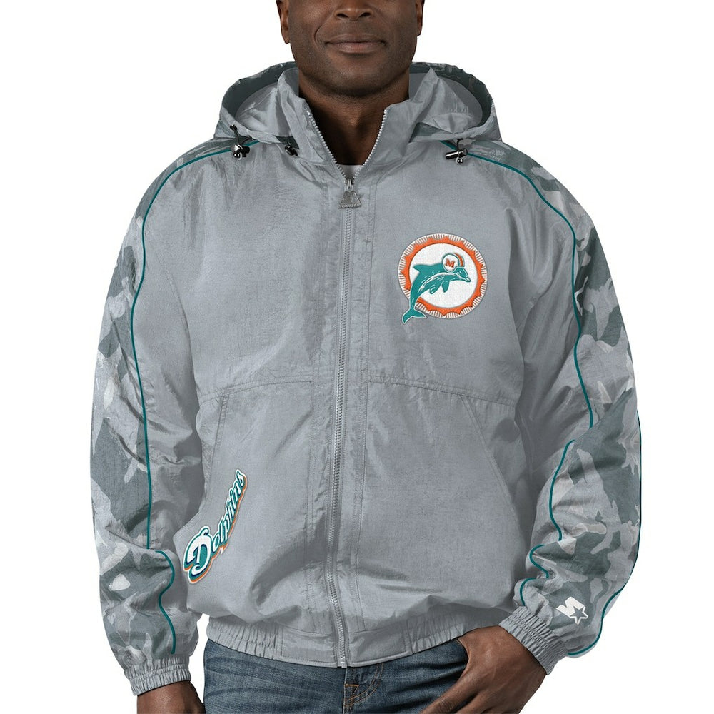 NFL Miami Dolphins Starter Thursday Night Gridiron Throwback Full-Zip Jacket