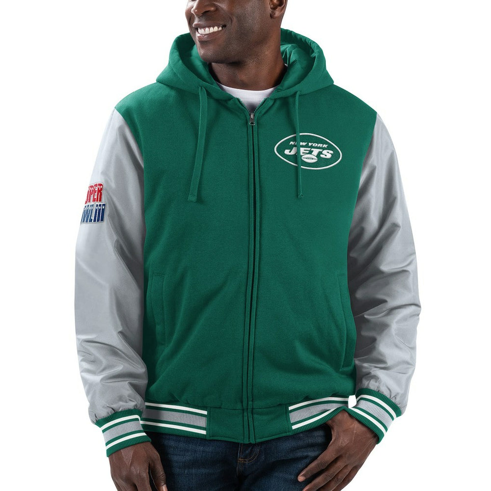 NFL New York Jets G-III Sports by Carl Banks Player Option Full-Zip Hoodie