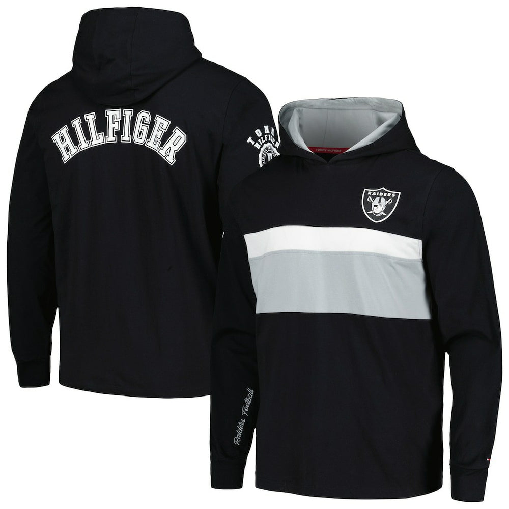 NFL Las Vegas Raiders Tommy Hilfiger Morgan Long Sleeve Hoodie T-Shirt