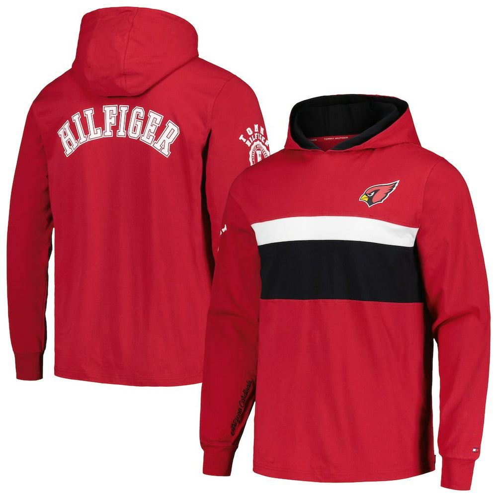 NFL Arizona Cardinals Tommy Hilfiger Morgan Long Sleeve Hoodie T-Shirt