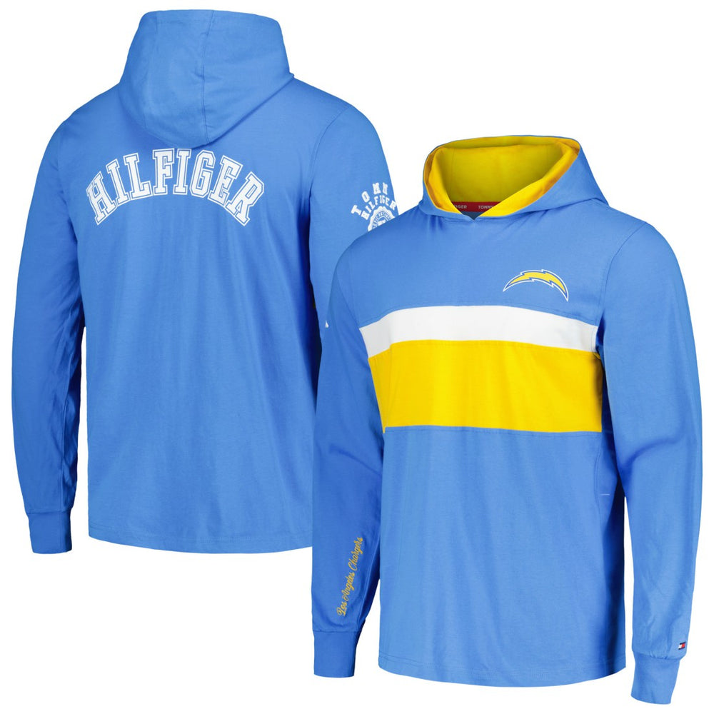 NFL Los Angeles Chargers Tommy Hilfiger Morgan Long Sleeve Hoodie T-Shirt