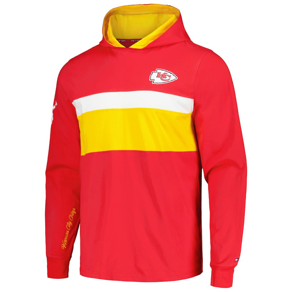 NFL Kansas City Chiefs Tommy Hilfiger Morgan Long Sleeve Hoodie T-Shirt