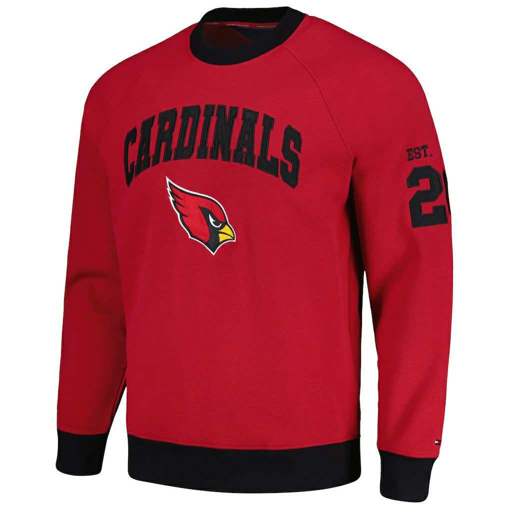 NFL Arizona Cardinals Tommy Hilfiger Reese Raglan Tri-Blend Pullover Sweatshirt