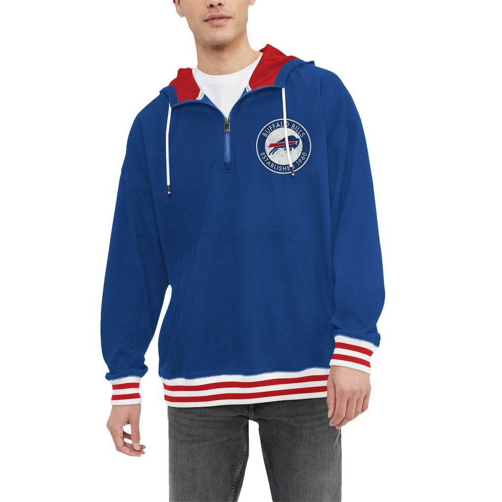 NFL Buffalo Bills Tommy Hilfiger Aaron Quarter-Zip Hoodie