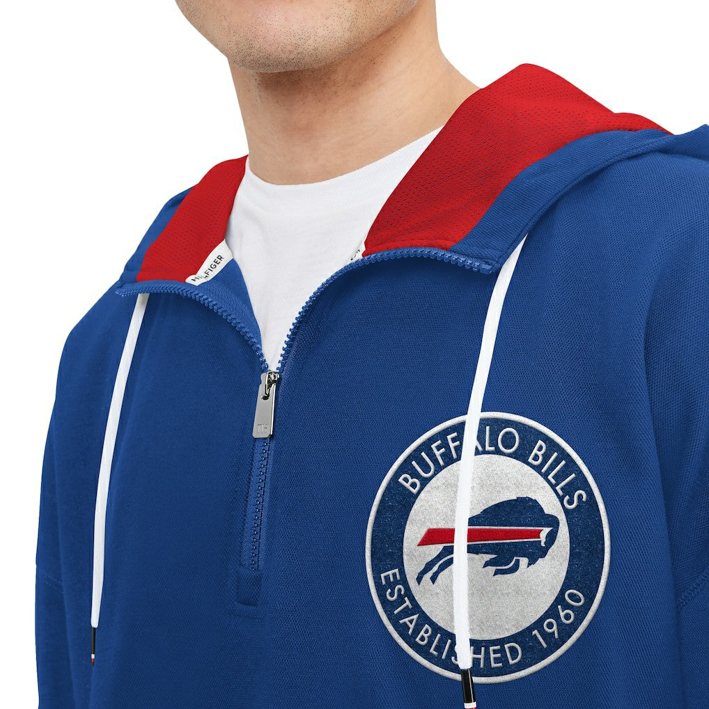 NFL Buffalo Bills Tommy Hilfiger Aaron Quarter-Zip Hoodie