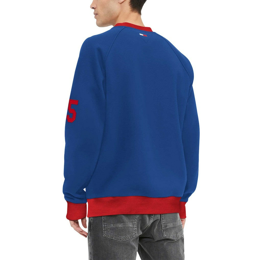 NFL New York Giants Tommy Hilfiger Reese Raglan Tri-Blend Pullover Sweatshirt