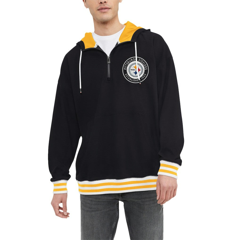 NFL Pittsburgh Steelers Tommy Hilfiger Aaron Quarter-Zip Hoodie