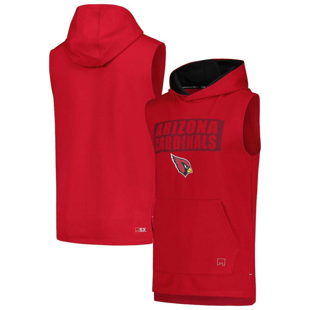 NFL Arizona Cardinals MSX by Michael Strahan Marathon Sleeveless Pullover Hoodie