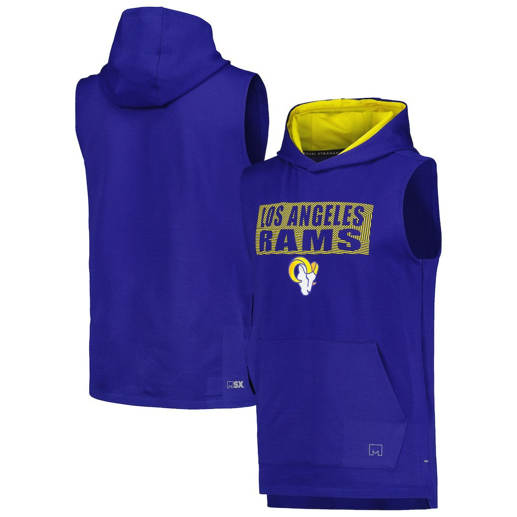 NFL Los Angeles Rams MSX by Michael Strahan Marathon Sleeveless Pullover Hoodie