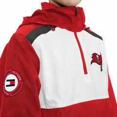 NFL Tampa Bay Buccaneers Tommy Hilfiger Carter Half-Zip Hooded Top