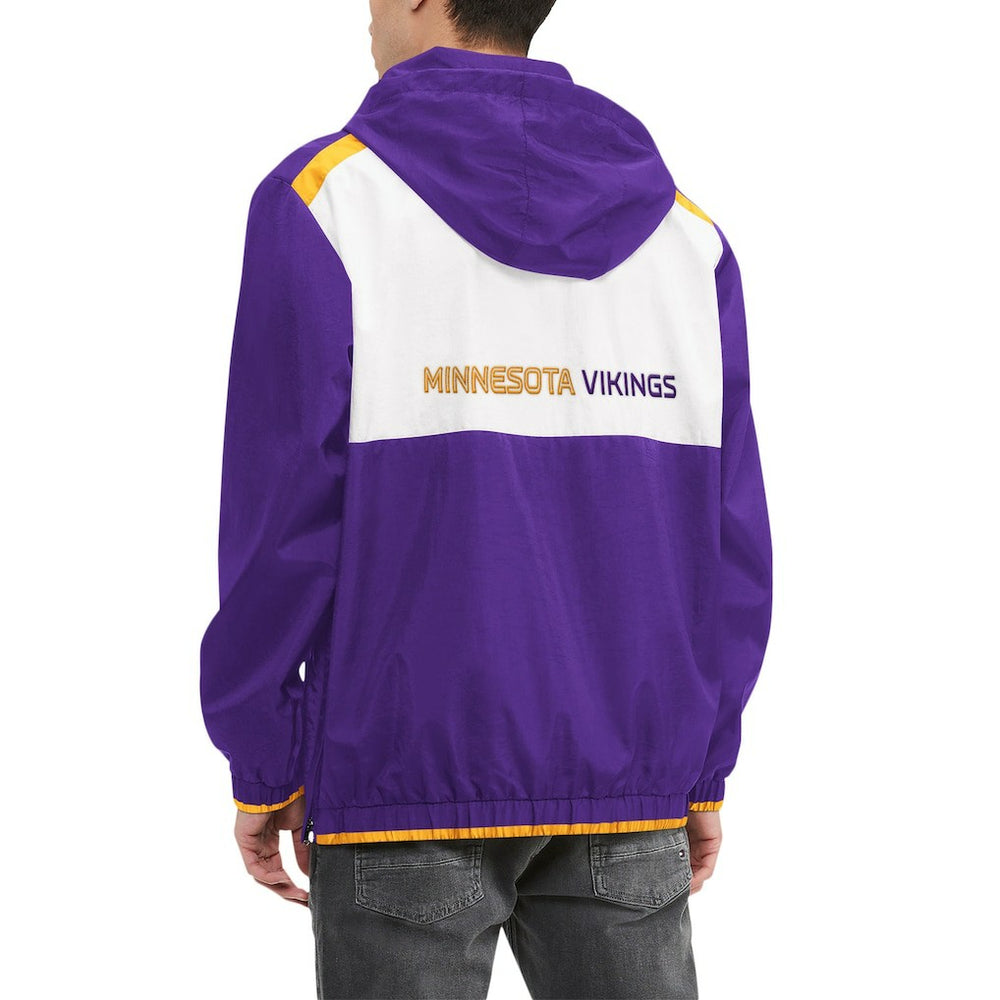 NFL Minnesota Vikings Tommy Hilfiger Carter Half-Zip Hooded Top