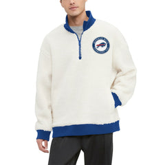 NFL Buffalo Bills Tommy Hilfiger Jordan Sherpa Quarter-Zip Sweatshirt