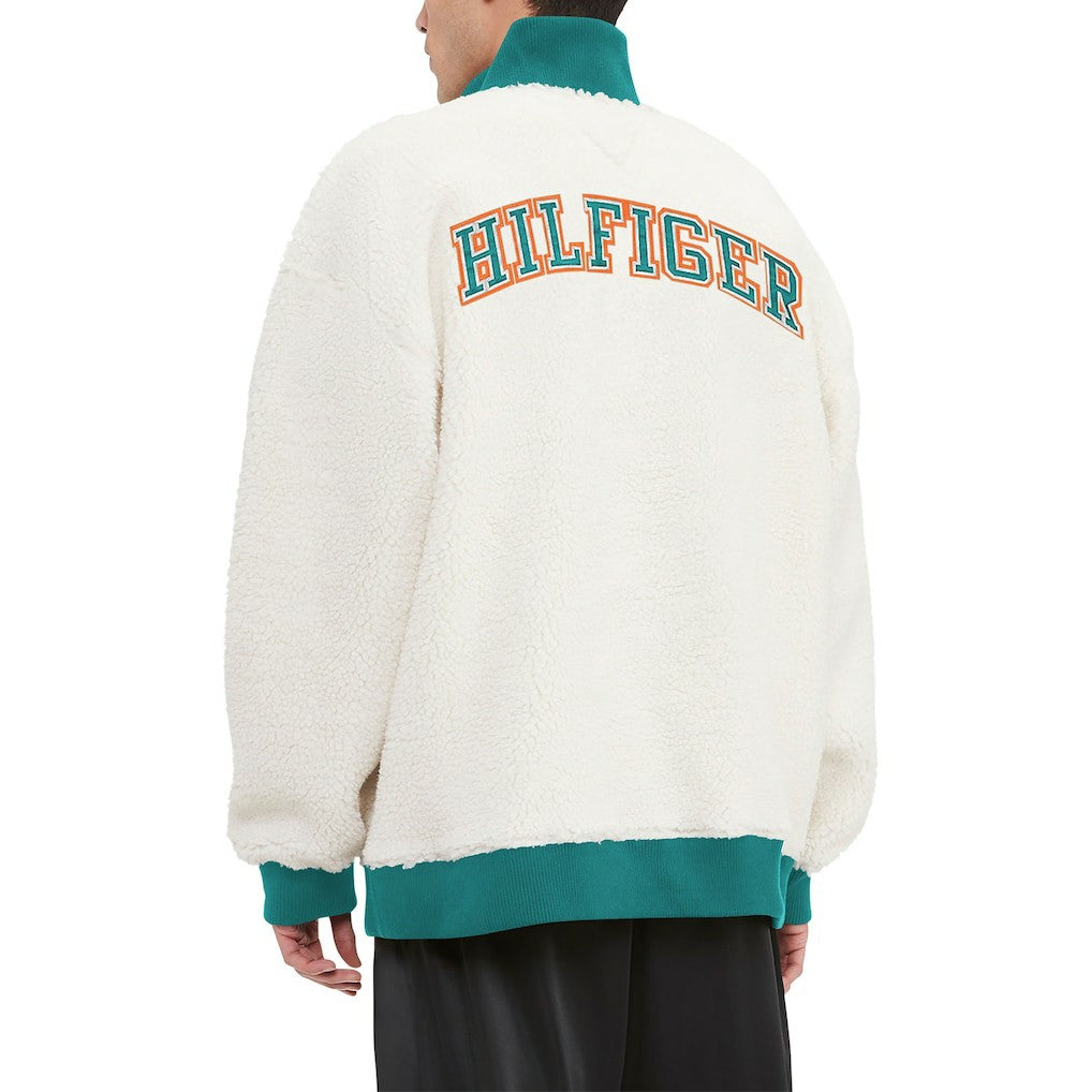 NFL Miami Dolphins Tommy Hilfiger Jordan Sherpa Quarter-Zip Sweatshirt