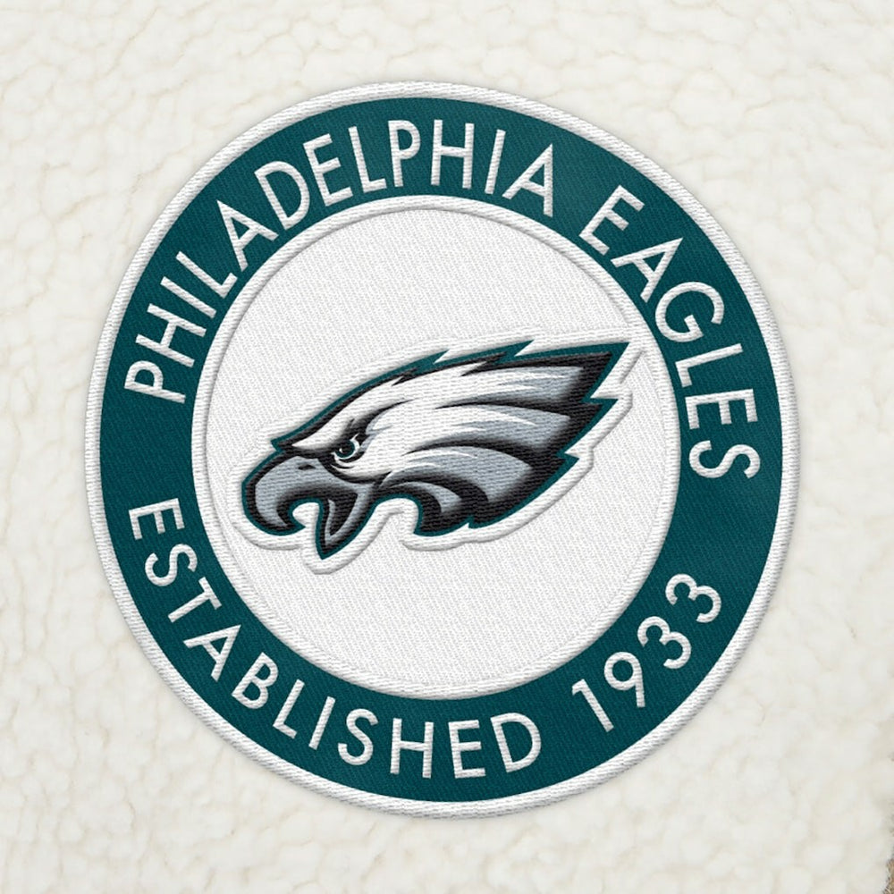 NFL Philadelphia Eagles Tommy Hilfiger Jordan Sherpa Quarter-Zip Sweatshirt
