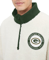NFL Green Bay Packers Tommy Hilfiger Jordan Sherpa Quarter-Zip Sweatshirt