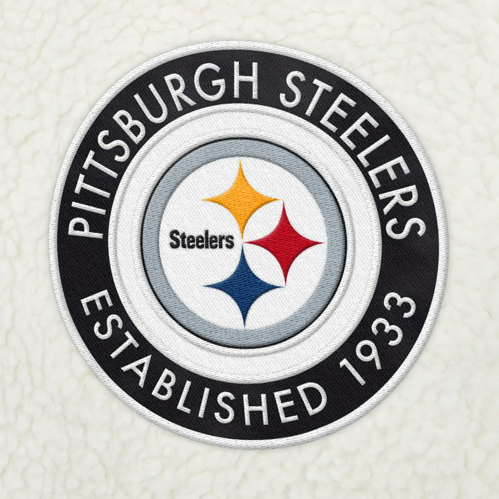 NFL Pittsburgh Steelers Tommy Hilfiger Jordan Sherpa Quarter-Zip Sweatshirt