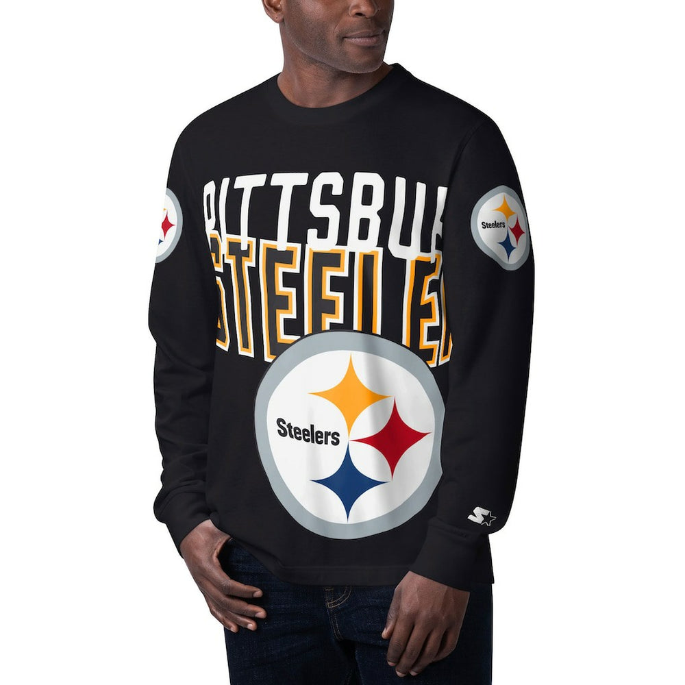 NFL Pittsburgh Steelers Starter Clutch Hit Long Sleeve T-Shirt