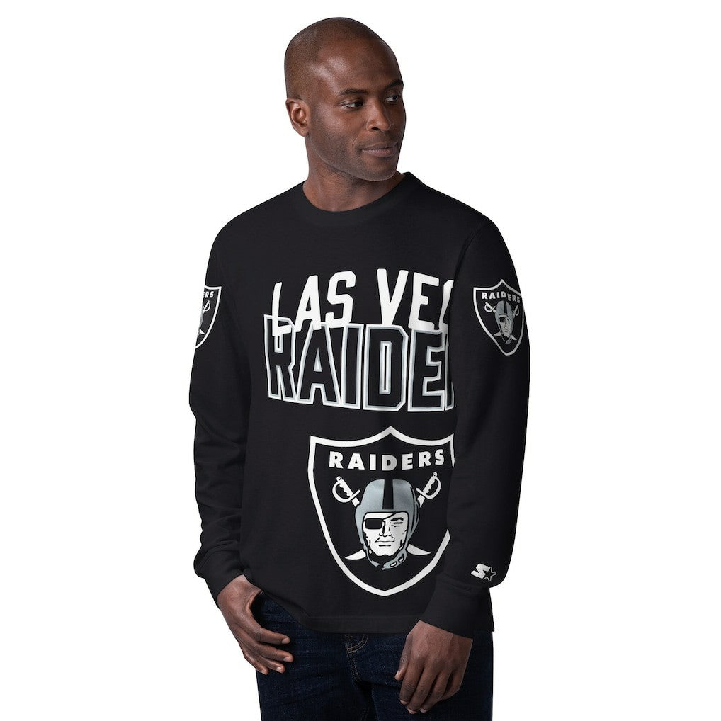 NFL Las Vegas Raiders Starter Clutch Hit Long Sleeve T-Shirt