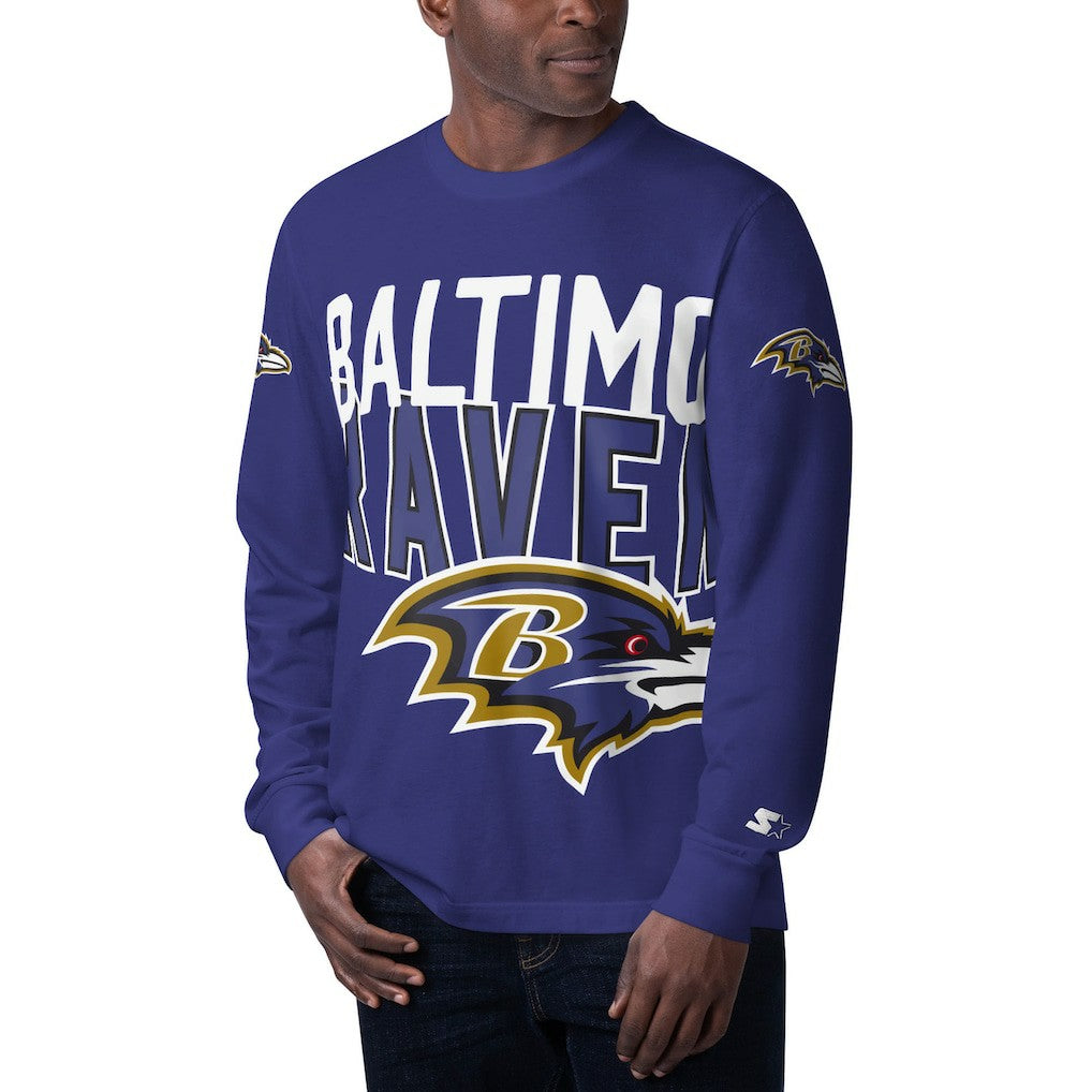 NFL Baltimore Ravens Starter Clutch Hit Long Sleeve T-Shirt