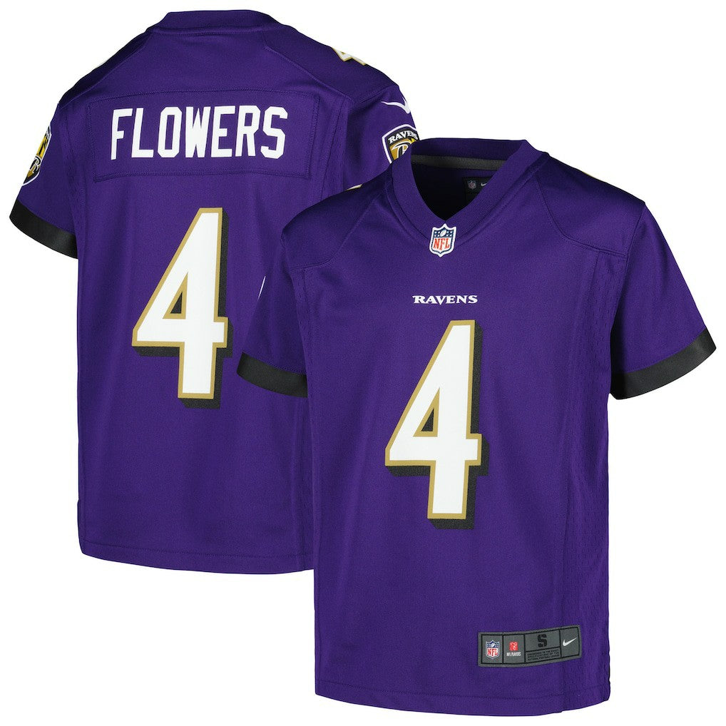 NFL Baltimore Ravens Zay Flowers  Youth Game Jersey