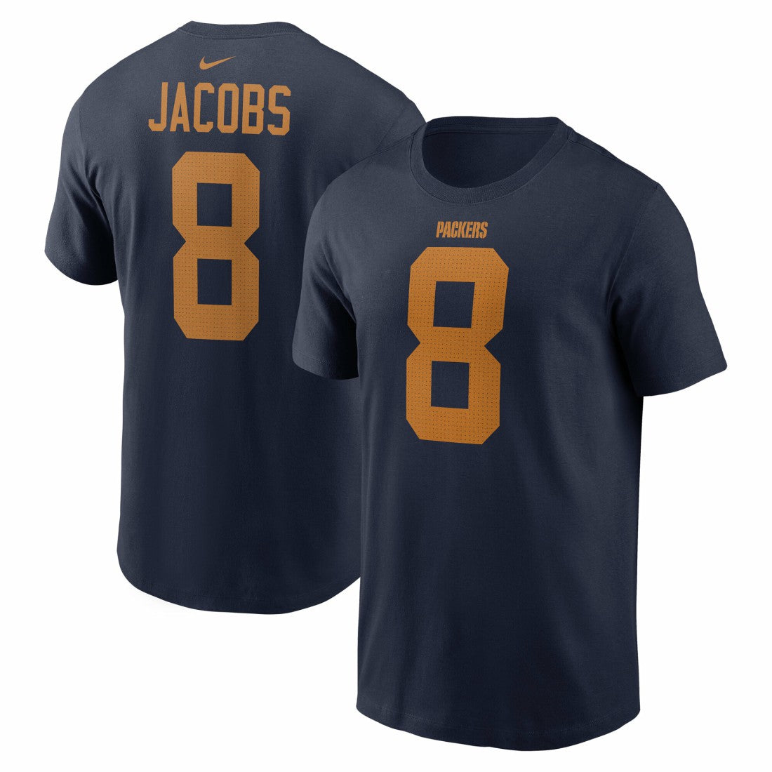 NFL Green Bay Packers Josh Jacobs  Player Name & Number T-Shirt