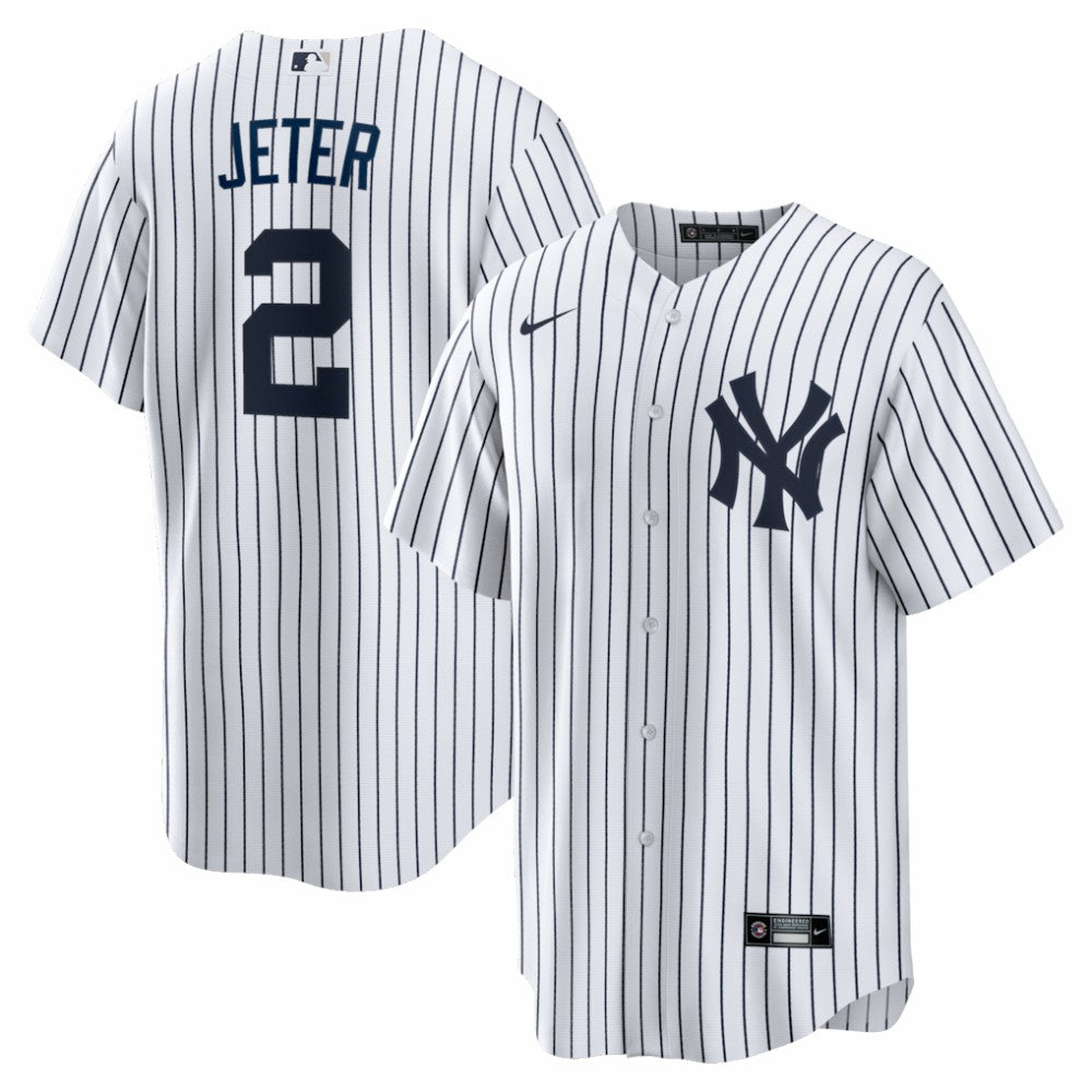 Derek Jeter New York Yankees Home Retired Player Replica Jersey - White | Nike