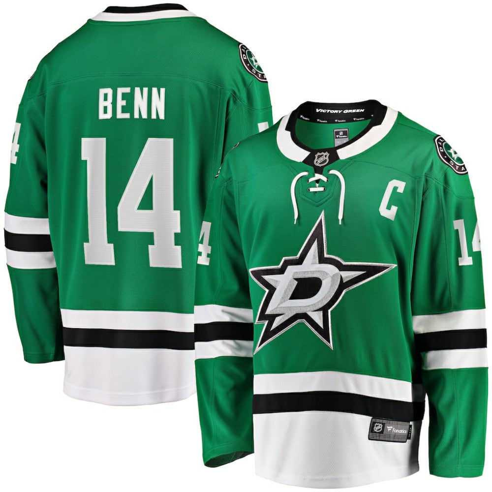 Jamie Benn Dallas Stars Fanatics Captain Patch Home Breakaway Jersey
