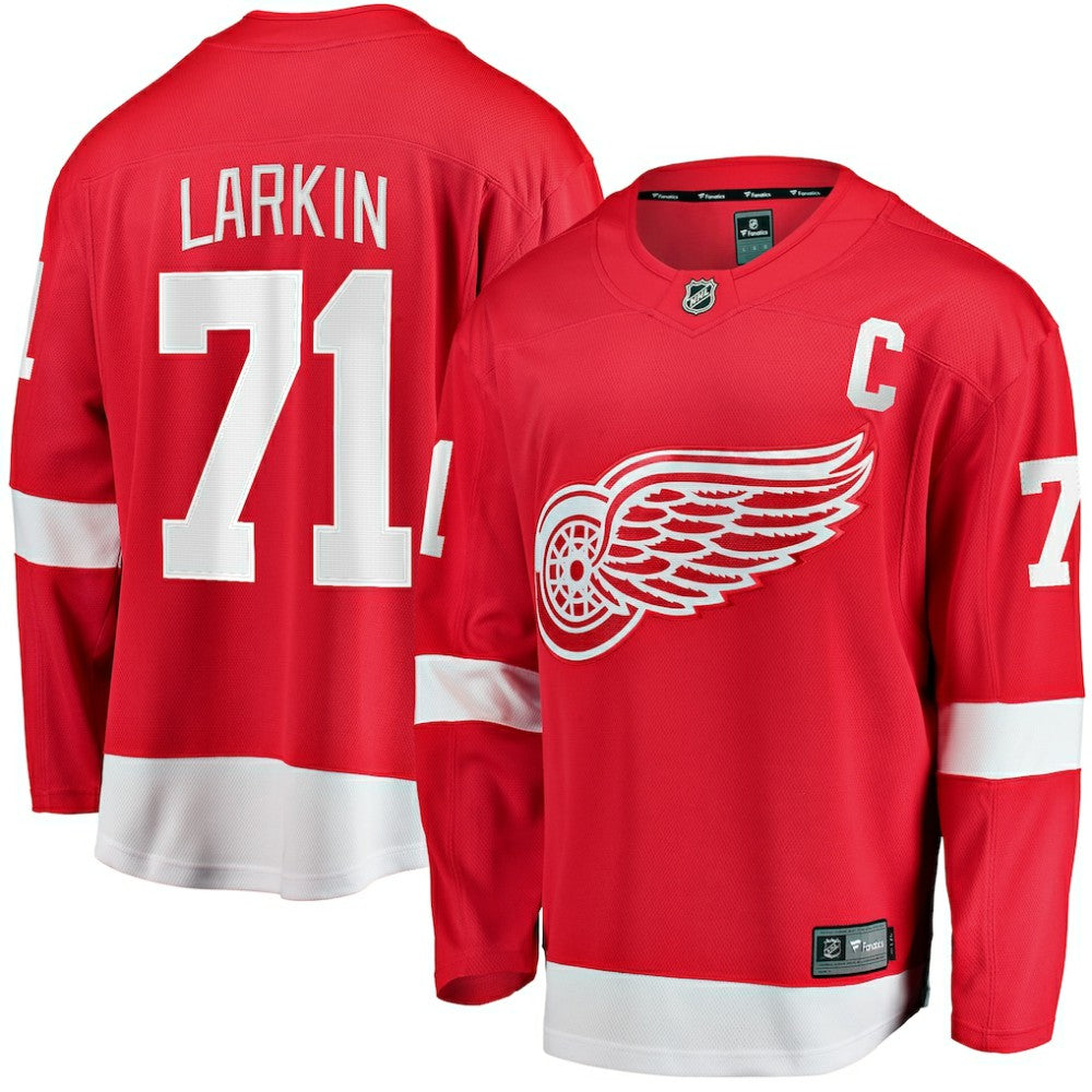Dylan Larkin Detroit Red Wings Fanatics Branded Captain Home Breakaway Jersey