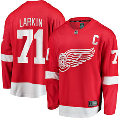 Dylan Larkin Detroit Red Wings Fanatics Branded Captain Home Breakaway Jersey