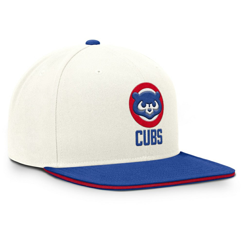 Chicago Cubs Cooperstown Pro Dri-FIT Snapback Hat - Cream/Royal | Nike