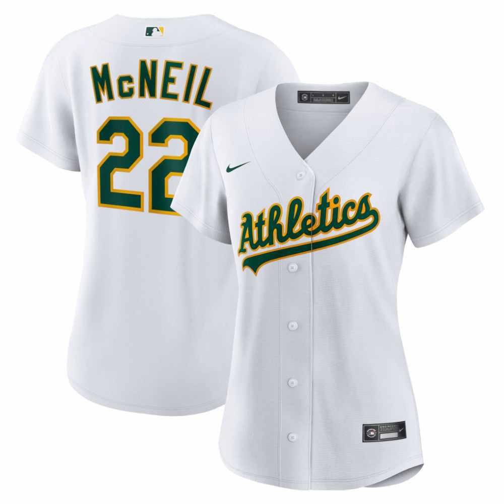 Jeff McNeil Athletics Women's Home Replica Jersey - White | Nike