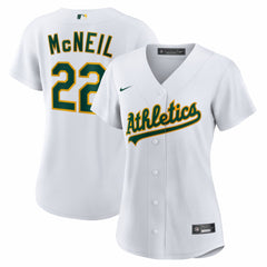 Jeff McNeil Athletics Women's Home Replica Jersey - White | Nike