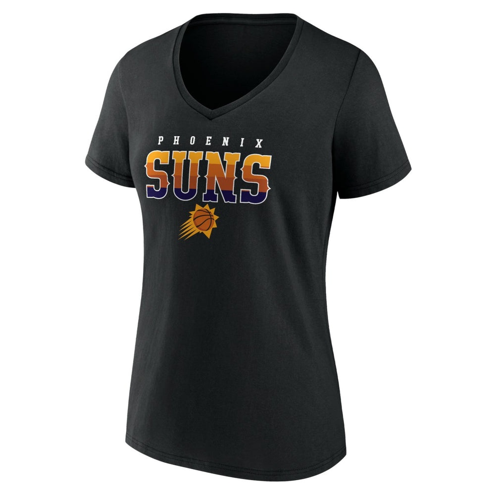 Phoenix Suns Women's Hometown Collection Sunrise V-Neck T-Shirt - Black on sale