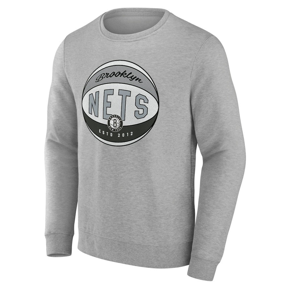 Brooklyn Nets Hard Color Pullover Sweatshirt - Gray sale