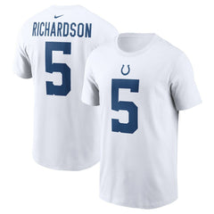 NFL Indianapolis Colts Anthony Richardson  Player Name & Number T-Shirt