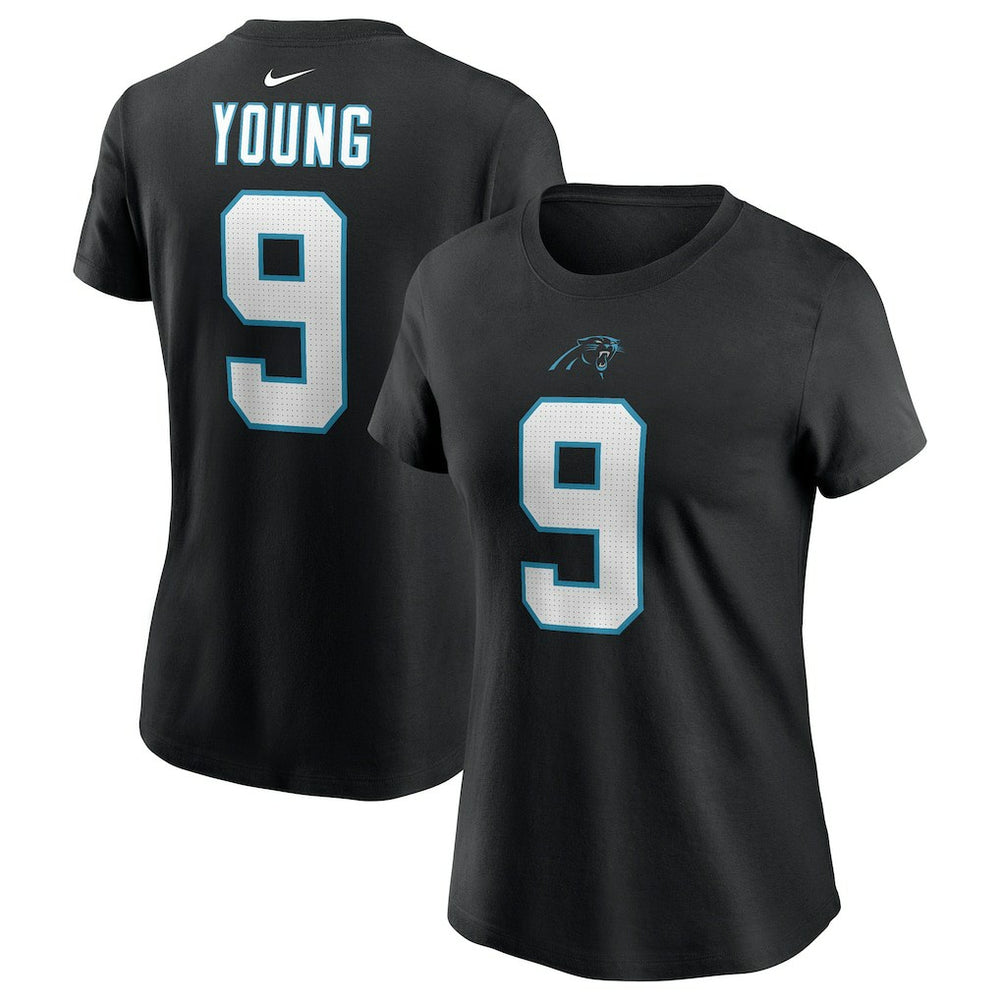 NFL Carolina Panthers Bryce Young  Women's Player Name & Number T-Shirt