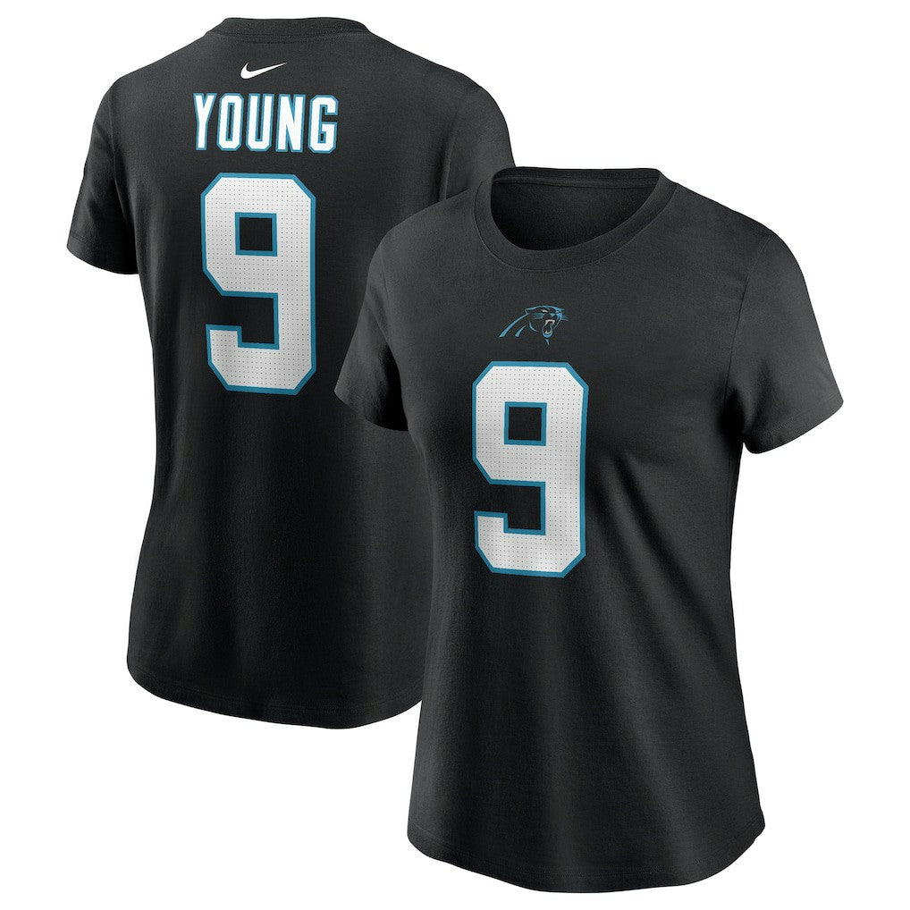 NFL Carolina Panthers Bryce Young  Women's Player Name & Number T-Shirt