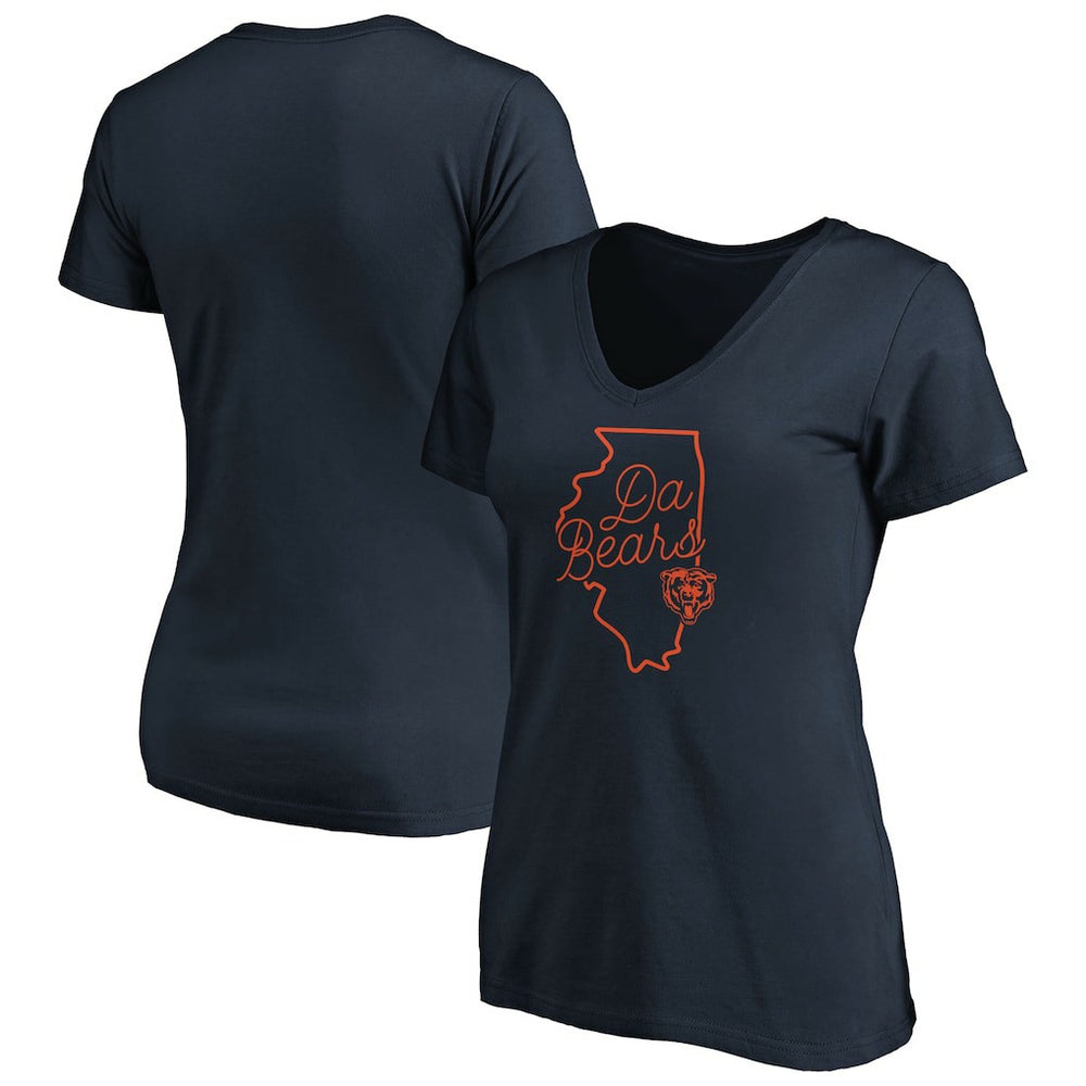 NFL Chicago Bears Women's Script V-Neck T-Shirt