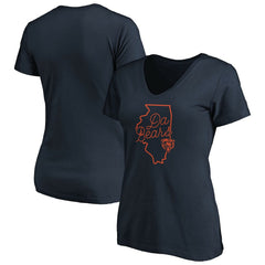 NFL Chicago Bears Women's Script V-Neck T-Shirt