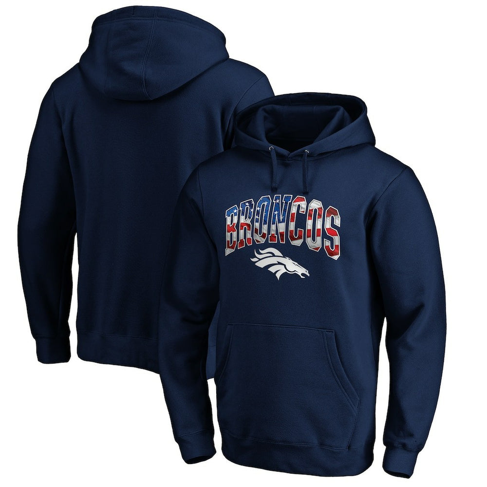 NFL Denver Broncos Banner Wave Pullover Hoodie