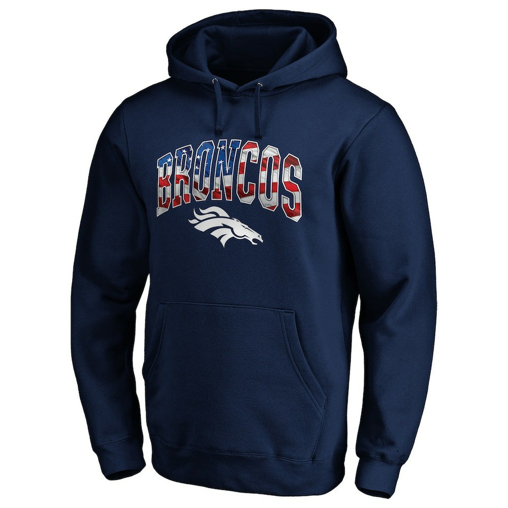 NFL Denver Broncos Banner Wave Pullover Hoodie