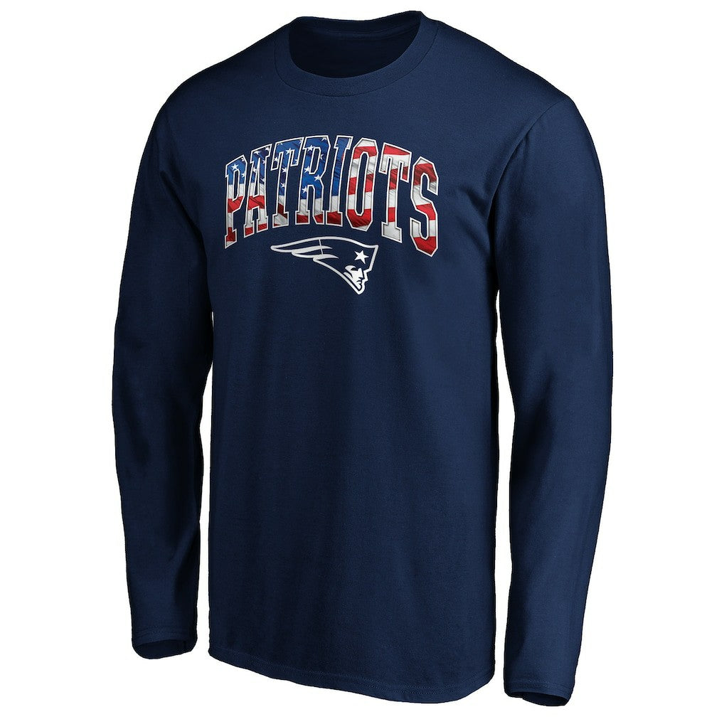 NFL New England Patriots Banner Wave Long Sleeve T-Shirt
