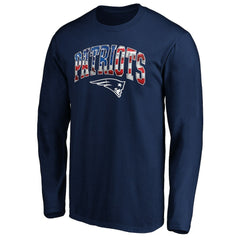 NFL New England Patriots Banner Wave Long Sleeve T-Shirt