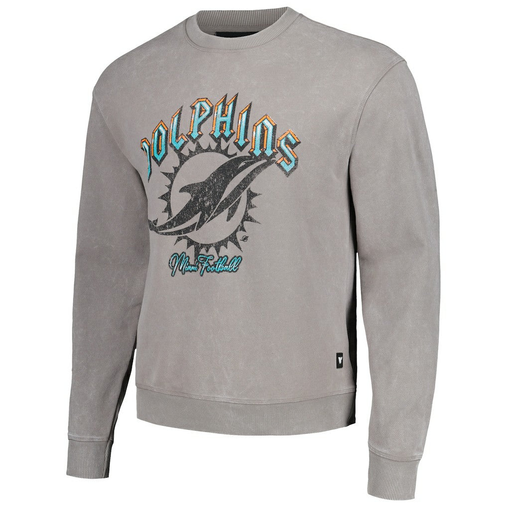 NFL Miami Dolphins The Wild Collective Unisex Distressed Pullover Sweatshirt