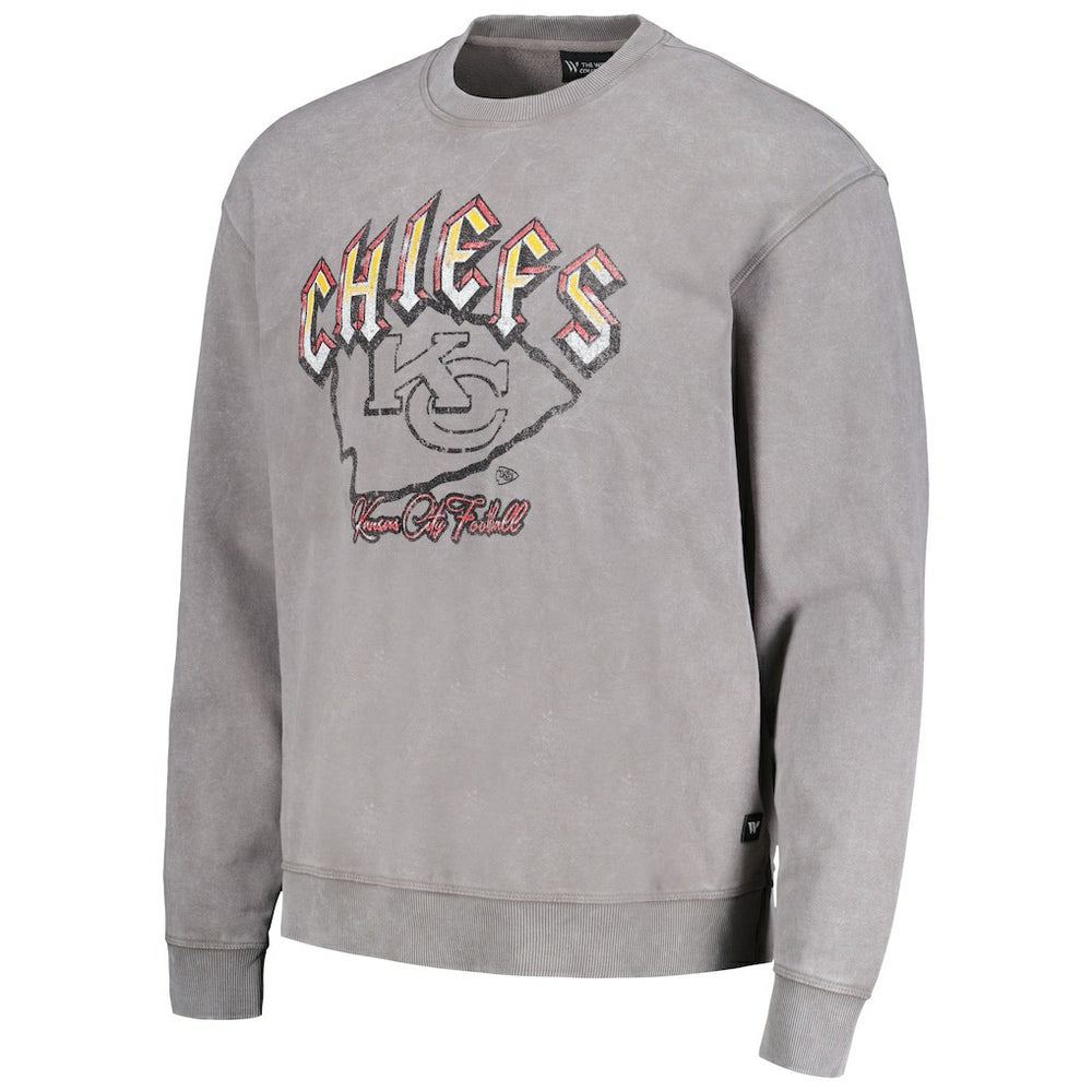 NFL Kansas City Chiefs The Wild Collective Unisex Distressed Pullover Sweatshirt