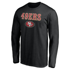 NFL San Francisco 49ers Team Lockup Long Sleeve T-Shirt