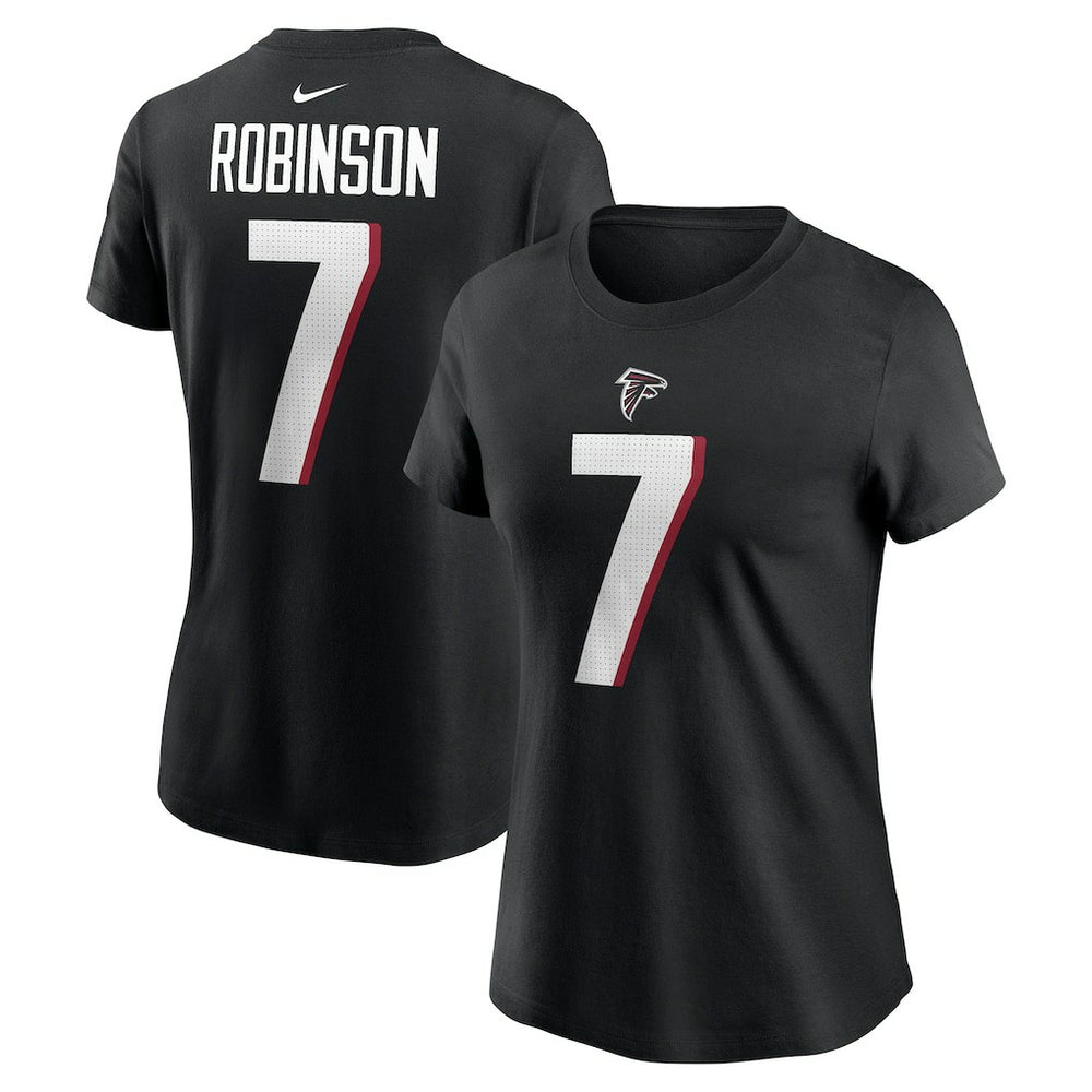 NFL Atlanta Falcons Bijan Robinson  Women's Player Name & Number T-Shirt