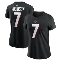 NFL Atlanta Falcons Bijan Robinson  Women's Player Name & Number T-Shirt