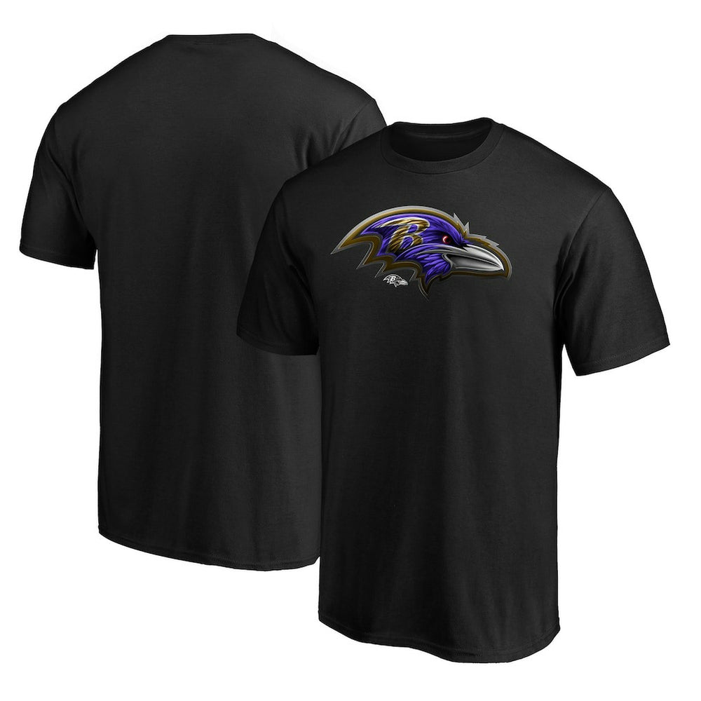 NFL Baltimore Ravens Midnight Mascot Team Logo T-Shirt